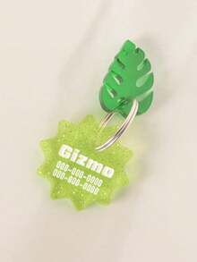 1pc Laser Engraved Customized Pet Shiny Jelly Color Pet Name Tag, Personalized Pet ID Tag, Pet Identity Plate, Pet Tag, A Personalized Small Gift For Family/Friends/Pets - Pet Tag - View 3