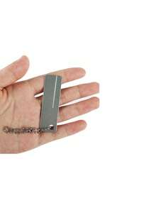1Pc Mini Portable Single-Sided/Double-Sided Fishing Hook Sharpener Portable Diamond Stone Fish Hook Sharpen Tools Knife Whetstone Keychain For Outdoor Camping Fishing, Ideal For Sharpening Tools,Suitable For Adventurers - Sharpens Knives, Fish Hooks - Silver - View 9