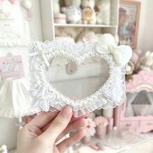 1pc New Creative Heart-Shaped Photo Card Holder, Anime/Manga Idol Card Sleeve For Collectors - Y - View 7