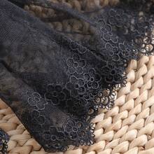 Elegant Detachable Mesh Lace Sleeve Cuffs, Classic Tweed Style Decorative Cuffs Fashion Accessory For Women - Black-161 - View 4