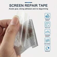 1 Roll Screen Repair Patch Door Curtain Mosquito Net Screen Repair Patch Anti-Mosquito And Insect Household Self-Adhesive Magic Patch Hole Repair Artifact - Multicolor - View 7
