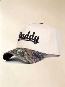 1pc Unisex" Daddy "Embroidery Baseball Cap, Adjustable Design, Sun Protection Hat Suitable For Hiking, Mountaineering, Travel , Outdoor Activities - Multicolor - View 7