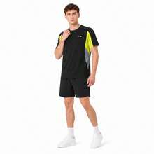 LI‑NING Men's Reflective Quick‑Dry Cool Running Short‑Sleeve T‑Shirt Fitness Sports Tee ATSW479 - Black - View 1