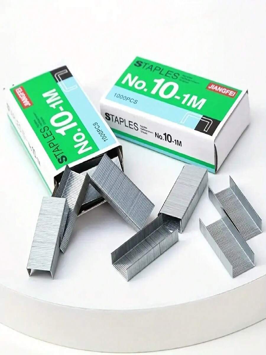 20/10/5Box Household Small #10 Staples For Binding, Student Stationery, Office Supplies, Stapler Nails - Sets - View 1