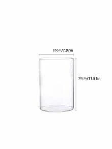 1pc Giant Cylindrical Acrylic Vase, Large Transparent Structure, Shatter-Resistant, Suitable For Wedding Decor Or Flower Holder, Ideal For Home Garden, Wedding Ceremony And Formal Banquet Occasions - C - View 11