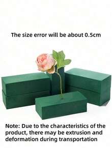 1/2/4pcs Dual-Use Floral Foam Bricks, Dry And Wet Use, Green Polystyrene Foam Blocks, Suitable For Floral Arrangements, Plant Decor And Handmade Crafts, Such As Spring Floral Arrangements And Handmade Crafts - Multiple Styles - View 5