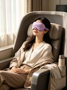 10/1pc Silk Texture Sleep Eye Mask, Elastic Travel Eye Mask With Light-Blocking Function, Pure Silk Material Sleep Eye Mask, Double-Layer Silk Filled Elastic Band Design, Suitable For Men And Women. Excellent Gift For Family Christmas Home Decor - Multiple Styles - View 18