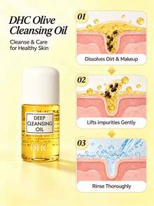 DHC Olive Deep Cleansing Oil 30ml Makeup Remover For Sensitive Dry Skin Extra Virgin Olive Oil Gentle Facial Cleanser Dissolves Long-Wear Makeup - 30ml - View 8