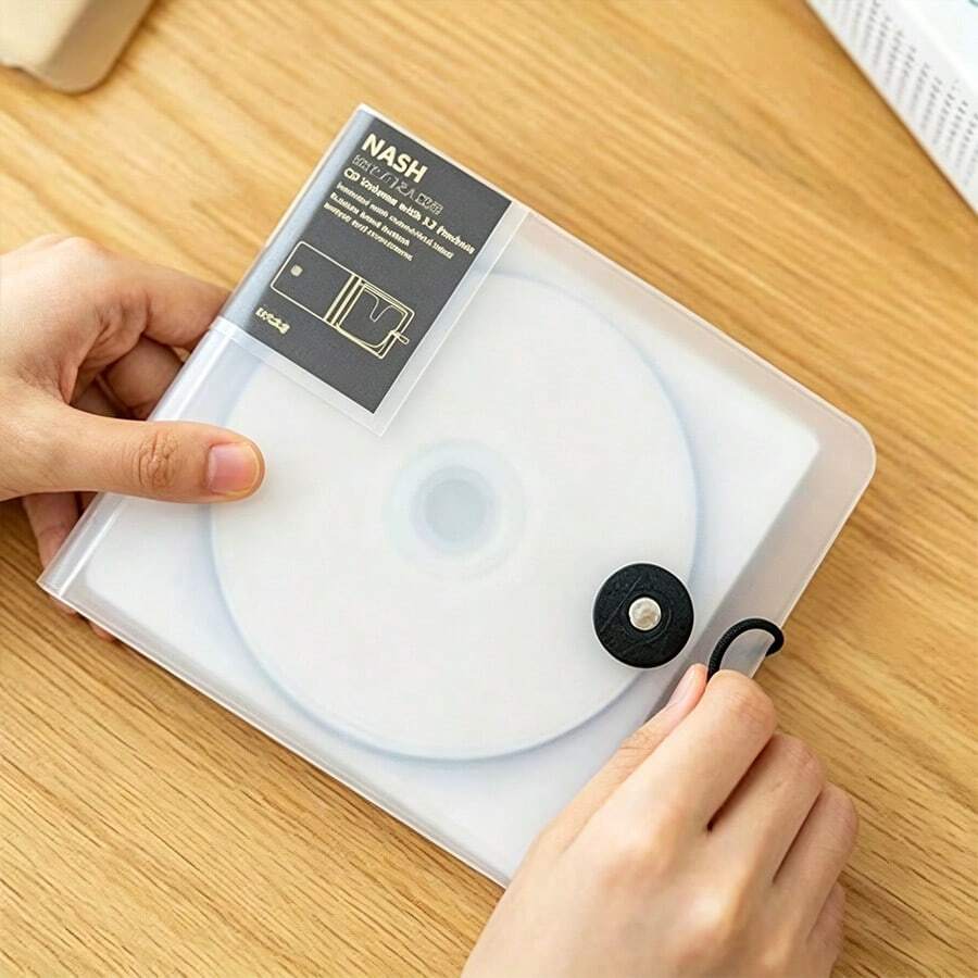 Simple DVD Disc Case Home CD Storage Bag 12-Disc CD Storage Box Car Portable Disc Bag Game Disc Vinyl Record Storage Box - View 1