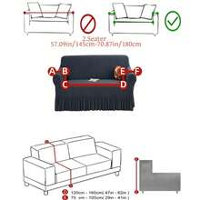 1 Buah Sarung Sofa Kain Fleece Lembut untuk Dekorasi Rumah, Abu-abu Gelap Polos, Dekorasi Rumah, Tersedia Berbagai Ukuran, Lembut dan Ramah Kulit, Sarung Sofa Berpinggiran, Cocok untuk Sofa 1/2/3/4 Dudukan, Sepanjang Musim - Dark Grey - View 13
