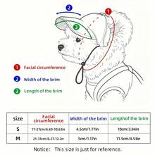 5pcs Pet Hat Dog Fashion Fashion Glasses Baseball Cap - Red Brim White Sun Protection Hat, Suitable For Teddy Bear And Small Dogs - Multicolor - View 3
