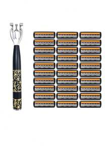 31Pcs,Razor Blade,Razors For Men,Tools For Men,Value Pack,Face Grooming - A - View 10
