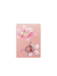 Lily Floral Pattern Leather Passport Holder, Foldable Portable Travel Organizer; Travel Gift, Valentine's Day Gift; Travel Essential - Multicolor - View 13