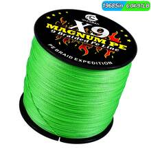YACUMA Polyethylene Material Wear-Resistant 9X Strand Braided PE Line 500M-546YDS Suitable For Deep Sea, Boat Fishing, Lure Fishing And Various Fishing - Green - View 10