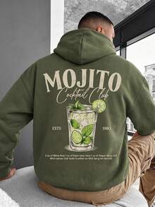 Men Hoodies - Army Green - View 2