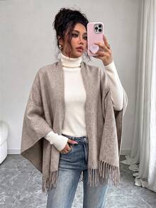 Women Coats - Khaki - View 1