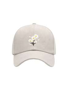 1pc/2pcs "Daisy" Print Baseball Cap, Street Style Trucker Hat, Adjustable Size Lightweight Multifunctional Vintage Dad Hat, Suitable For Outdoor Sports - Multicolor - View 16