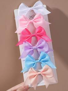 85/40Pcs Sweet Girls Hair Accessories Set, Bow Hair Clips, No Hurt Hair Barrettes For Girls Daily Wear, Gift For Girls - Multicolor - View 5