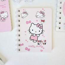 Hasbro 2/4 Sanrio Hello Kitty Random Style Cute Cartoon Cat Mini Spiral Notebook, Portable Pocket Coil Notebook, Daily Note Small Diary, Student Stationery, Random Cover Pattern - Multicolor - View 7