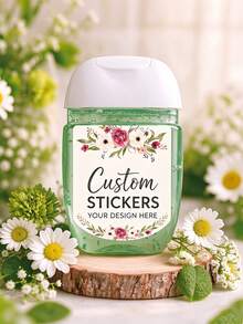 Customizable No-Rinse Hand Sanitizer Labels, Suitable For Baptism, Graduation, Wedding, Bridal Shower, Coming Of Age, Birthday, Holiday Party And Other Occasions - Multicolor - View 1