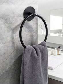 Bathroom Towel Ring, Wall-Mounted Towel Rack, Modern Home Storage Rack, Modern Wall-Mounted Towel Hook, Waterproof Bathroom Storage, Towel Rack - Multicolor - View 3