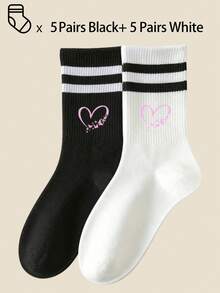 1/3/5/10 Pairs Of Men's Mid-Calf Crew Socks,Breathable,Moisture-Wicking,Soft,All Season Comfort For Sports/Daily/Casual - Multicolor - View 3