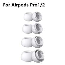 Compatible With Airpods Pro1/2 Replacement Ear Tips Earbuds [4 Pairs/1 Pair], Silicone Noise Cancelling Earbud Tips (Sizes XS/S/M/L, White) - View 14