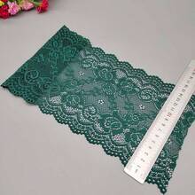 15cm 花卉蕾絲飾邊 DIY 手作布料蕾絲，洋裝面料，花卉圖案編織緞帶布料 - 多色 - 查看 12