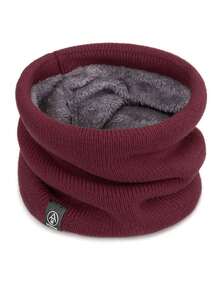 Fashionable Soft Knitted Neck Warmer, Neutral Thick Fleece Sports Scarf, Warm And Windproof, Suitable For Winter Skating, Running, Cycling, Skiing And Outdoor Activities - Multicolor - View 12