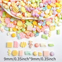10/30/50pcs 3D Resin Macaron Color Chocolate Cream Bar Shape Multi-Style Random Mixed Nail Art Decoration DIY Accessories - Random Mix - Mini Chocolate Assortment - View 3