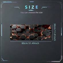 Honeycomb Desk Mat Hexagon Mouse Pad Extended XL Mousepad Desk Accessories For Office Home Non-Slip Rubber Base With Stitched Edge Computer Keyboard Table Pad 35.4x15.7 Inch Perfect Gift For Friends - View 14