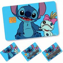 Stitch Credit Card Sticker Bank Card Decorative Sticker Cute Cartoon Girl Design Red Polka Dot Bow Playful Expression Card Slot Line Design Size Fits Card Surface DIY Personalized Decoration Scratch Resistant Wear Resistant Credit Card Bank Card Bus Card Access Card Student Card ID Card Cute Decoration Highly Attractive Girl Style Sticker Set Waterproof Durable Gift Personalized Card Surface Practical And Beautiful - Multicolor - View 3