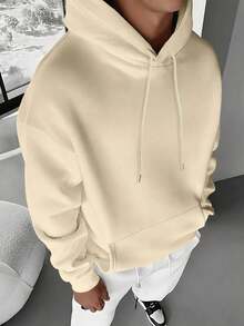 Men Hoodies - Apricot - View 2