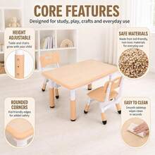 Table And Chair Set - Natural Edge Maple Top - View 5