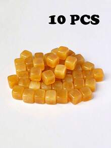 1/5/10 Pcs Natural Polished Tumbled Stone Cubes Bulk Crystal Gemstone Squares For Home Decor Vase Filler DIY Crafts - Multicolor - View 22