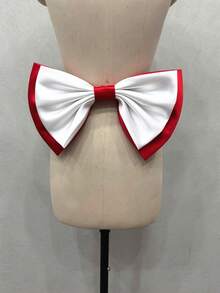 1pc 37cm Black Satin Back Bow Decor Waist Decoration Halloween Valentine's Day - Black - View 33