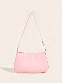 1 buah Tas Selempang Minimalis Warna Polos untuk Anak Perempuan, Tas Baguette Retro Modis, Tas Selempang Kecil Serbaguna, Pilihan Multi-Warna untuk Perjalanan dan Santai - M375 - View 7