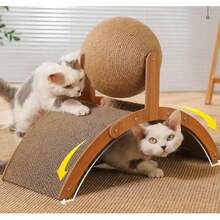 Vertical Ferris Wheel Cat Scratch Ball, Durable Sisal Cat Scratching Board, Boredom Relief Cat Toy - Cat Scratch Ball - View 11