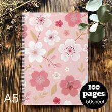 1pc [2D] Flat Spiral Notebooks, A5 Wire-Bound Notebooks With Floral Fresh Literary Covers, Daily Inspirational Quote, Back-To-School Gift For Students, Classroom Notes And Journaling Suitable For Back-To-School Season, Student Notebooks - One Book (50 Pages, 100 Pages) - View 11