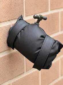 1pc Outdoor Faucet Anti-Freeze Protective Cover, Winter Waterproof Insulation Anti-Freeze Sleeve, Prevents Pipe Bursting; Features Thickened Insulation Design, Equipped With Hook And Loop Strap And Zipper, Fits Standard Outdoor Garden Faucet, Essential For Winter Pipe Anti-Freeze And Warmth - A - View 6