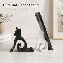 KELEEL Dudukan Ponsel Bentuk Kucing dan Anjing, Universal untuk Ponsel dan Tablet, Cocok untuk di Tempat Tidur, Kantor, dan Mobil, Desain Anak Kucing dan Anjing yang Lucu, Panggilan Video Bebas Genggam, Penting untuk Pecinta Hewan Peliharaan, Dudukan Ponsel Berbentuk Kucing dan Anjing yang Menyenangkan - MultiWarna - View 2