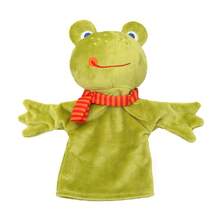 1Pc Cute Green Frog Hand Puppet Plush Toy Kindergarten Puppet Show Prop Storytelling Role Play Interactive Teaching Aid Soft Short Plush Movable Hands Christmas Birthday Gift Random Style - Multicolor - View 8