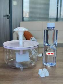 1500ML/50.72oz Cat Water Fountain - Floral Design Automatic Pet Water Dispenser With Circulation Filter, USB Powered (Adapter Not Included), Suitable For Cats And Small Dogs - 1.5L - View 13