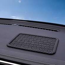 Alfombrilla antideslizante de PVC resistente a altas temperaturas para consola central de coche, no pegajosa y sin deformación en el calor del verano, almacenamiento universal para teléfonos, llaves y artículos diversos, organiza los accesorios de la consola central de tu coche - 1 pieza - Ver 4