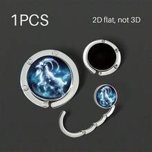 Purse Hook For Table, Constellation Zodiac Print Foldable Metal Handbag Hanger, Portable Table Bag Holder For Restaurant Desk, Unique Gift For Astrology Lovers, 12 Zodiac Signs Available - Multicolor - View 15