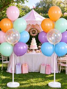 2/1pc Independent Balloon Column Support Set, Can Hold Multiple Balloons, Suitable For Wedding Venue Decorations, Birthday Party Decorations, Graduation Ceremony Decorations, Various Holiday Celebration Setups, And Banquet Venue Atmosphere Creation. - one-size - View 9