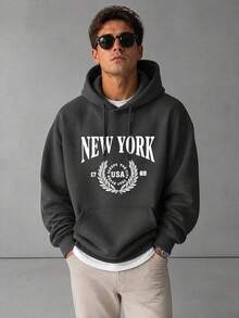 Men Hoodies - Dark Grey - View 4