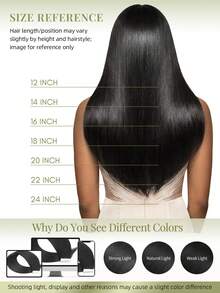 DNE HAIR 20pcs Tape-In Hair Extensions 100% Human Hair #1 Pure Black 12-22 Inches Silky Straight Seamless Invisible High Quality Thick Ends Healthy Remy Hair Suitable For Fine Hair, Salon Use And All Women/Girls Daily Wear - S1 - View 7