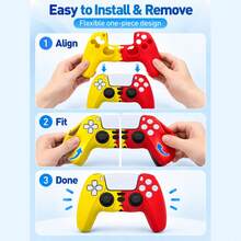 Compatible With PlayStation 5, Anti-Drop Controller Protective Case, Anti-Slip, Anti-Sweat, Anti-Dust, Anti-Scratch, Better Grip, Enhance Gaming Experience, Valentine's Day Confession/All-Season Romantic Gift - View 7