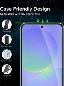 3 Packs [2026 New] 9H Hardness Tempered Glass Screen Protector ForSamsung Galaxy A57 5G (6.7 Inch), Anti-Scratch, Shatterproof, HD Clear, Bubble Free, Anti-Fingerprint, Easy Install, Case Friendly, Full Coverage, Ultra-Thin, Smooth Touch, Birthday Gift For Friends & Family - Clear - View 5